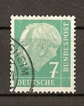 Stamps Germany -  Theodore Heuss.