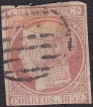 Stamps : Europe : Spain :  1852 Scott 12a