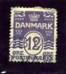 Sellos de Europa - Dinamarca -  Cifras