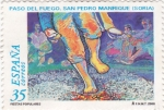 Stamps Spain -  FIESTA DEL PASO DEL FUEGO-SAN PEDRO DE MANRIQUE(Soria)  (2)