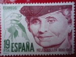 Stamps Spain -  Ed:2574- Centenrio del Nacimiento de Helen Keller, 1880-1968