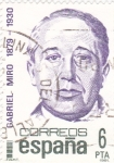 Stamps Spain -  GABRIEL MIRO 1879-1930  (2)