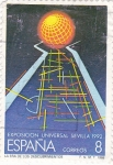 Stamps Spain -  EXPOSICIÓN UNIVERSAL SEVILLA 1992   (2)