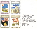 Sellos del Mundo : America : Honduras : Homenaje de La República de Honduras al Pueblo de Los Estados Unidos de América  