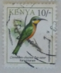 Stamps : Africa : Kenya :  Cinnamon-chested Bee-eater