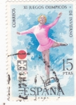 Stamps Spain -  XI JUEGOS OLÍMPICOS DE INVIERNO- SAPPORO-72   (2)