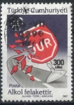 Stamps Turkey -  TURQUIA SCOTT_2478 NO BEBA ALCOHOL SI VA A CONDUCIR