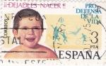 Stamps Spain -  CAMPAÑA PRO DEFENSA DE LA VIDA  (2)