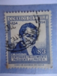 Stamps Chile -  Centenario Fallecimiento Presidente J. J. Prieto V. 1854-1954