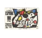 Sellos del Mundo : Europa : Espa�a : Centenario de Picasso