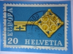 Stamps : Europe : Switzerland :  Europa CEPT 1968 - Llave - Llave con la insignia del C.E.P.T