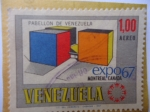 Sellos del Mundo : America : Venezuela : Expo 67 Montreal Canadá - Pabellón de Venezuela