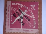 Stamps Venezuela -  Primeros Juegos Deportivos Nacionales  - Caracas 1961- hacer Deporte es hacer Patria.