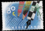 Stamps Netherlands -  LAPICES Y PLUMA