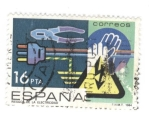 Stamps Spain -  Riesgo de la electricidad