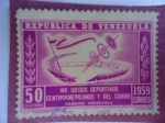 Sellos de America - Venezuela -  VIII Juegos Deportivos Centroamericanos y del Caribe-Caracas Venazuela-1959
