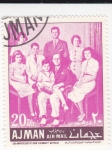 Stamps United Arab Emirates -  Familia Kennedy