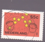 Sellos de Europa - Holanda -  Ilustraciones niños y estrellas
