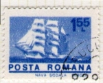 Sellos de Europa - Rumania -  135 Navio