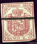 Stamps Europe - Spain -  Escudo de España. Papel delgado