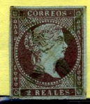 Stamps Spain -  Isabel II