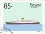 Sellos de Europa - Portugal -  Barco transatlántico-FUNCHAL   