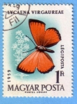 Stamps Hungary -  Lycaena Virgaureae