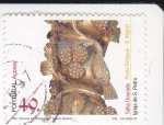 Stamps Portugal -  Talla Dorada- Iglesia de San Pedro -Açores 