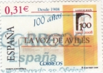 Sellos de Europa - Espaa -  Diarios Centenarios- La Voz de Avilés   (3)