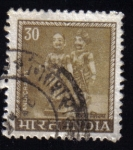 Stamps India -  Indian hand dolls; handicraft