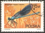 Stamps Poland -  CALOPTERYX  SPLENDENS