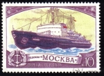 Stamps : Europe : Russia :  Rompehielos Moscu.