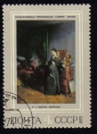 Stamps Russia -  La Galería Estatal Tretyakov - Moscú. Una viuda FEDOTOV