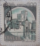 Stamps : Europe : Italy :  Castillo scaligero (Sirmonie)