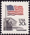 Stamps Costa Rica -  bandera EE.UU.