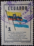 Sellos del Mundo : America : Ecuador : Visita presidente de Argentina a Ecuador