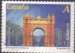 Stamps Spain -  Arco de Triunfo- Barcelona    (3)
