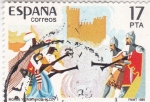 Stamps Spain -  Moros y Cristianos- Alcoy    (3)