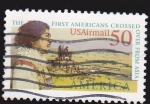 Sellos de America - Estados Unidos -  Los primeros americanos que cruzaron desde Asia