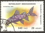Stamps : Africa : Madagascar :  SYNODONTIS  NIGREVENTRIS