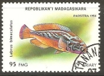 Stamps Madagascar -  LABRUS  BIMACULATUS