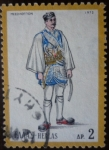 Stamps Greece -  Traje típico - Mesolongion