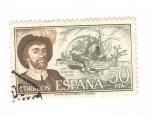 Stamps Spain -  Juan Sebastian El Cano