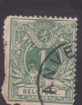 Stamps : Europe : Belgium :  Escudo y cifra