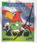 Stamps Mexico -  Campeonato Mundial de Futbol Francia-98- AGUIGOL 