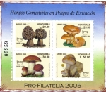 Stamps : America : Honduras :  Hongos Comestibles en Peligro de Extinción 