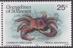 Stamps America - Saint Vincent and the Grenadines -  Mithrax spinosissimus