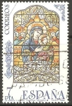 Stamps Spain -  VIRGEN  CON  EL  NIÑO.  VIDRIERA  CATEDRAL  DE  SEVILLA