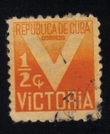 Stamps : America : Cuba :  Impuesto de victoria obligatorio para el Fondo de la Cruz Roja