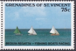 Stamps Saint Vincent and the Grenadines -  Barcos de Pesca